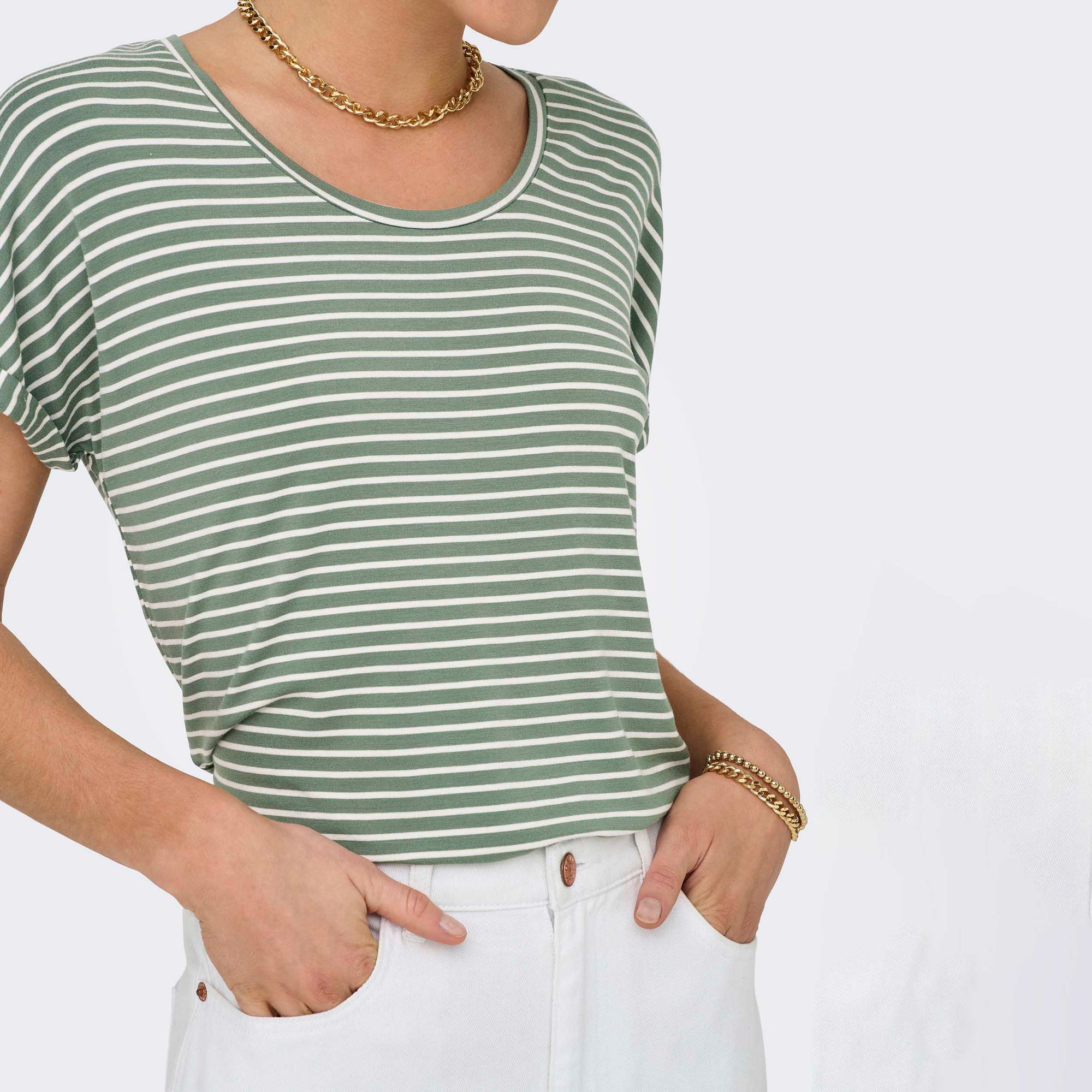 T-shirt Femme kaki