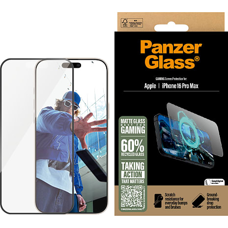 PanzerGlass gamer skærmbeskyttelse iPhone 16 Pro Max