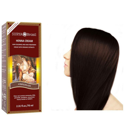 Surya Brasil Henna Haarverf Creme Chocola (70 ml)