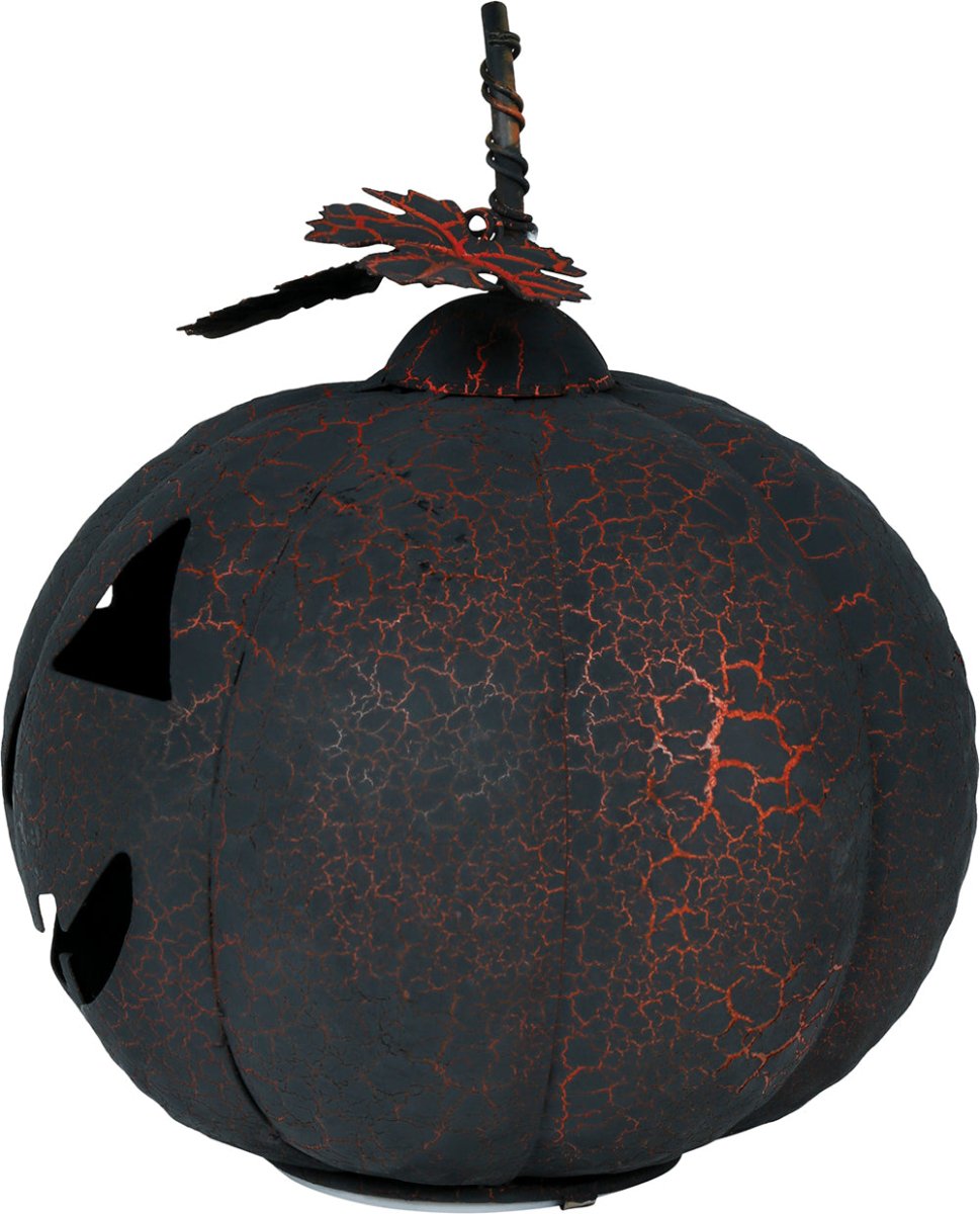 Halloween Decoratie Metalen Pompoen Met Licht 20cm