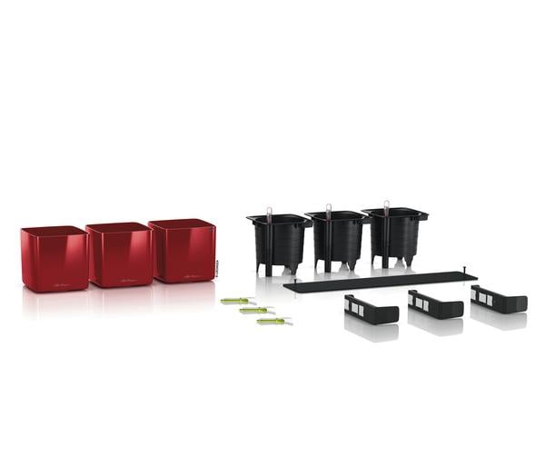 LECHUZA® CUBE Glossy Green Wall Home Kit, ca.