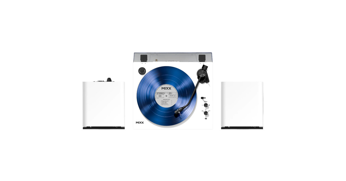 MIXXAnalog System 5 Stereo Vinyl Wh platenspeler  (Wit, 33/45 RPM)