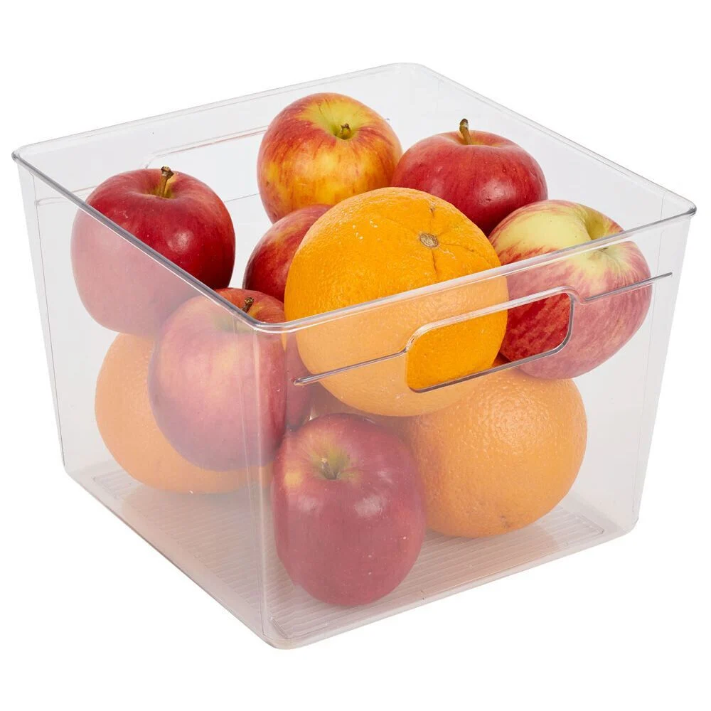 Bac de rangement carré transparent pour frigo 5,5L