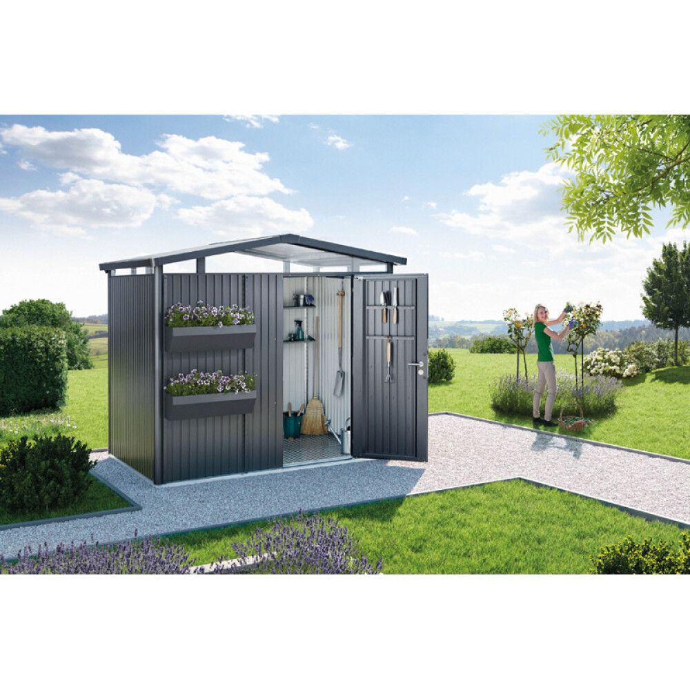 BLOMSTERKASSE BIOHORT FLORABOARD MØRK GRÅ 2 STK