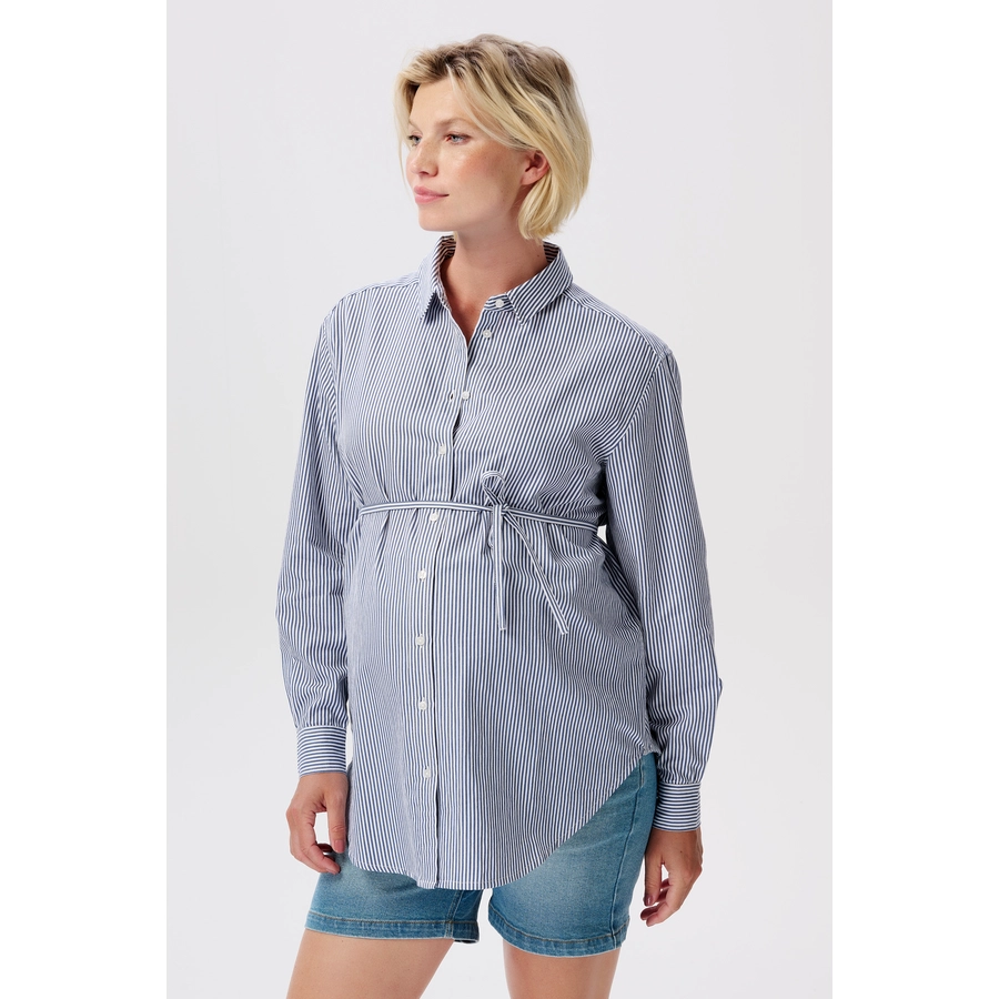 Noppies Bluse Arles Gris blue Stripe