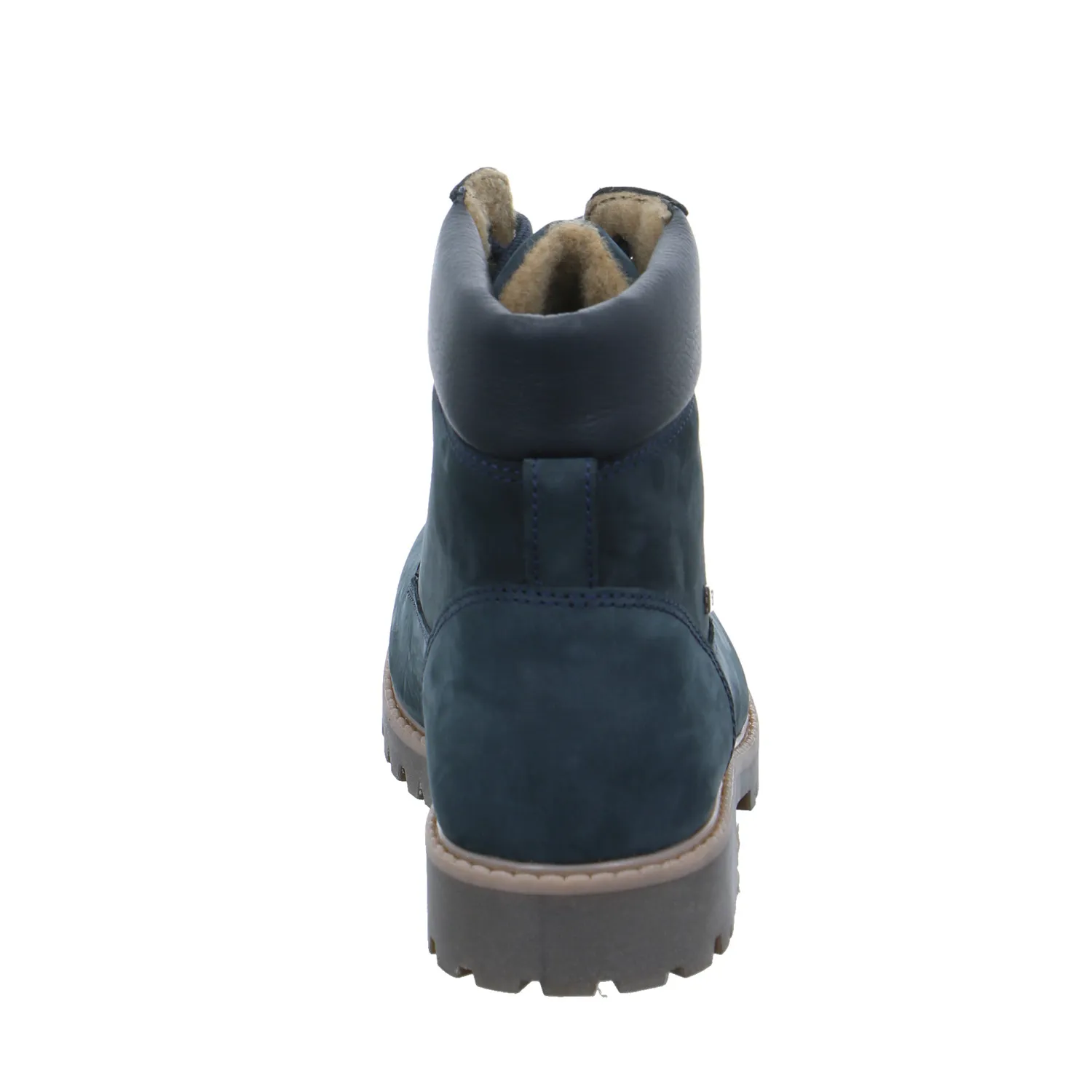 SABALIN Jungen-Winter-Bottine Blau Leder  Schnür-Boot