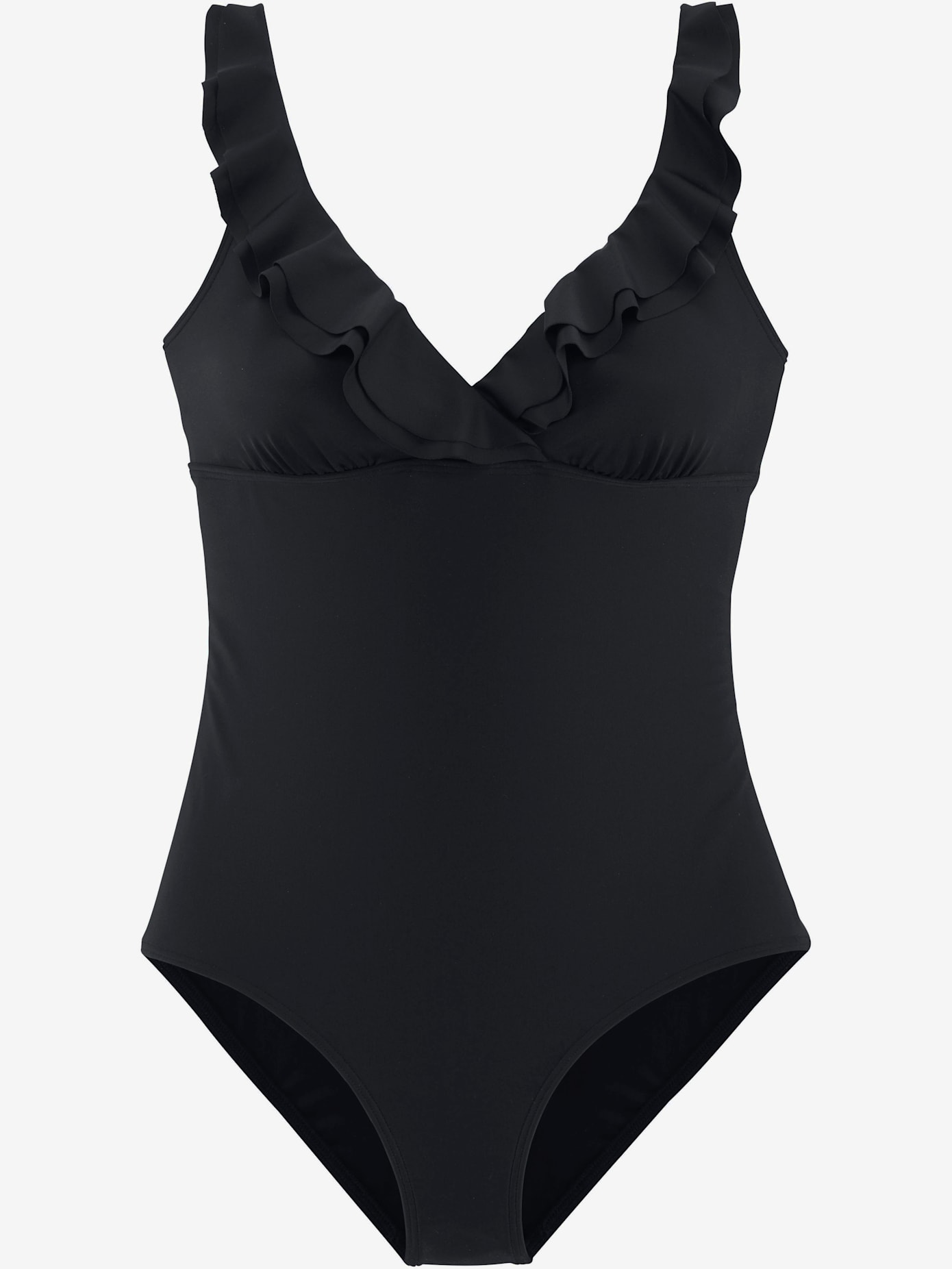 Maillot de bain volant élégant à l'encolure