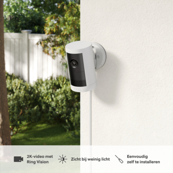 Ring Outdoor Camera Plus Plug-in Wit 2K