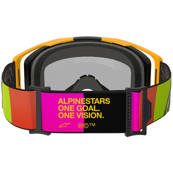 Alpinestars - Masque Vision 8 Corp Mirror Jaune / Rose / Rouge