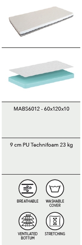 Taschenfederkern-Rollmatratze JUNIOR SOFT - beige-grau - H2 - 60x120 cm