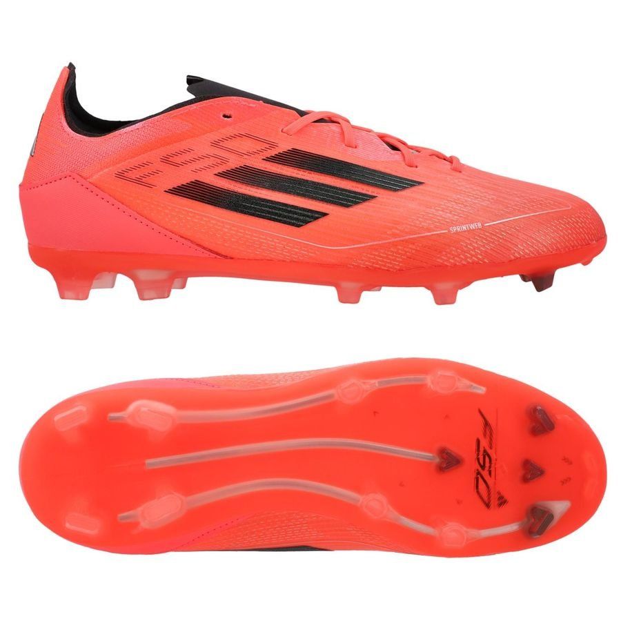 adidas F50 Pro FG Vivid Horizon - Turbo/Aurora Black/Argenté Enfant