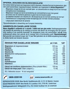 New Nordic Active Magnesium Malate 800mg Tabletten 60TB