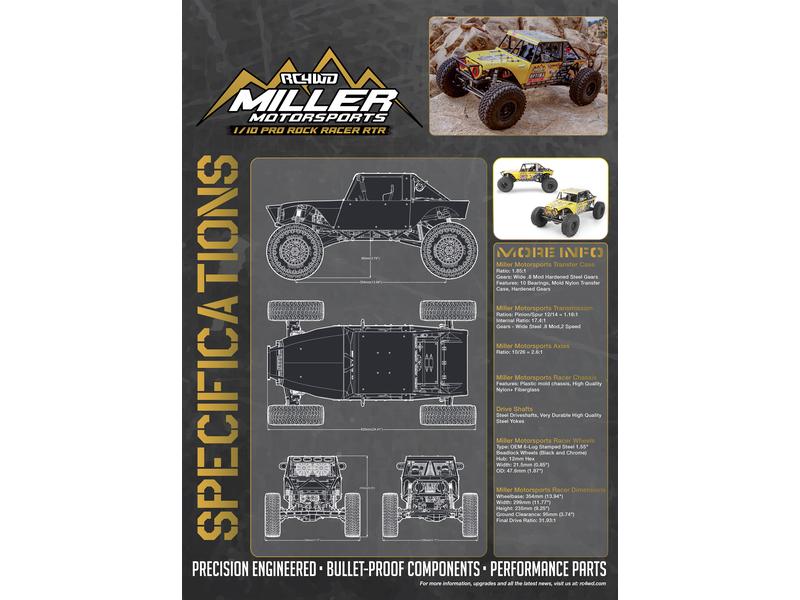 RC4WD Miller Motorsports Pro Rock Racer 1:10 RTR Scale Rockracer mit 2-Gang Getriebe und Differentialsperren