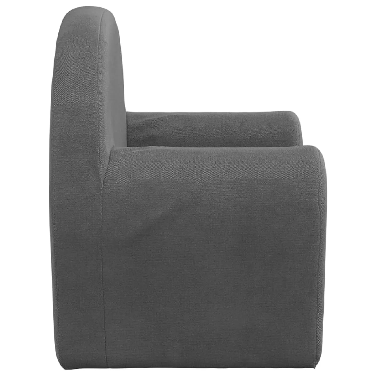 vidaXL Canapé pour enfants anthracite - Peluche douce