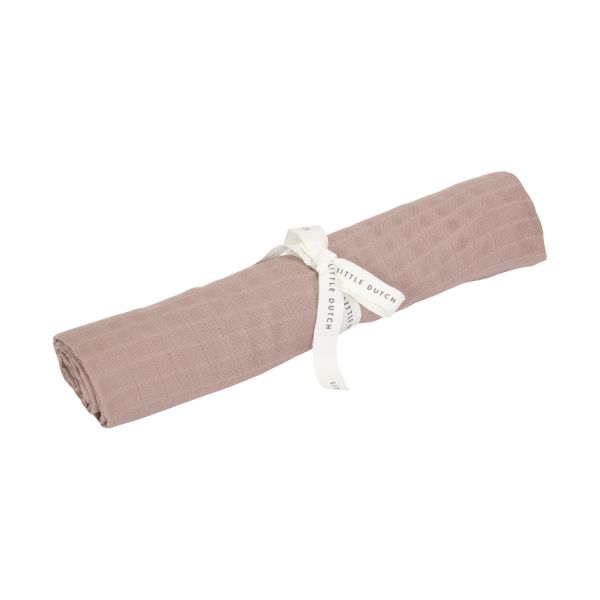 Little Dutch Swaddle Doek Pure - 120 x 120 cm - Hydrofiel - Pink Blush
