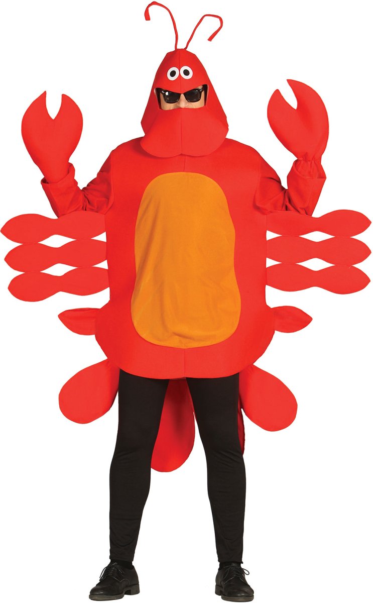 Kreeft Kostuum Rood Heren
