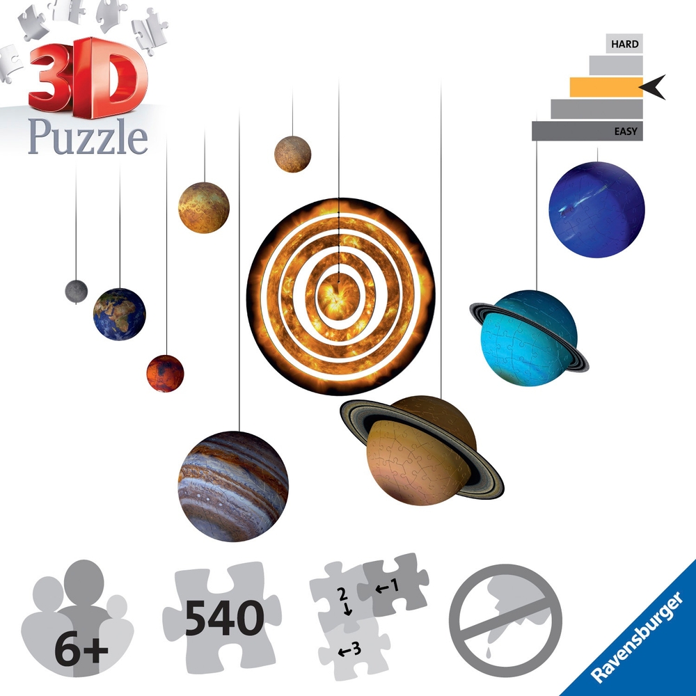 Ravensburger Planeten-Sonnensystem 3D-Puzzle