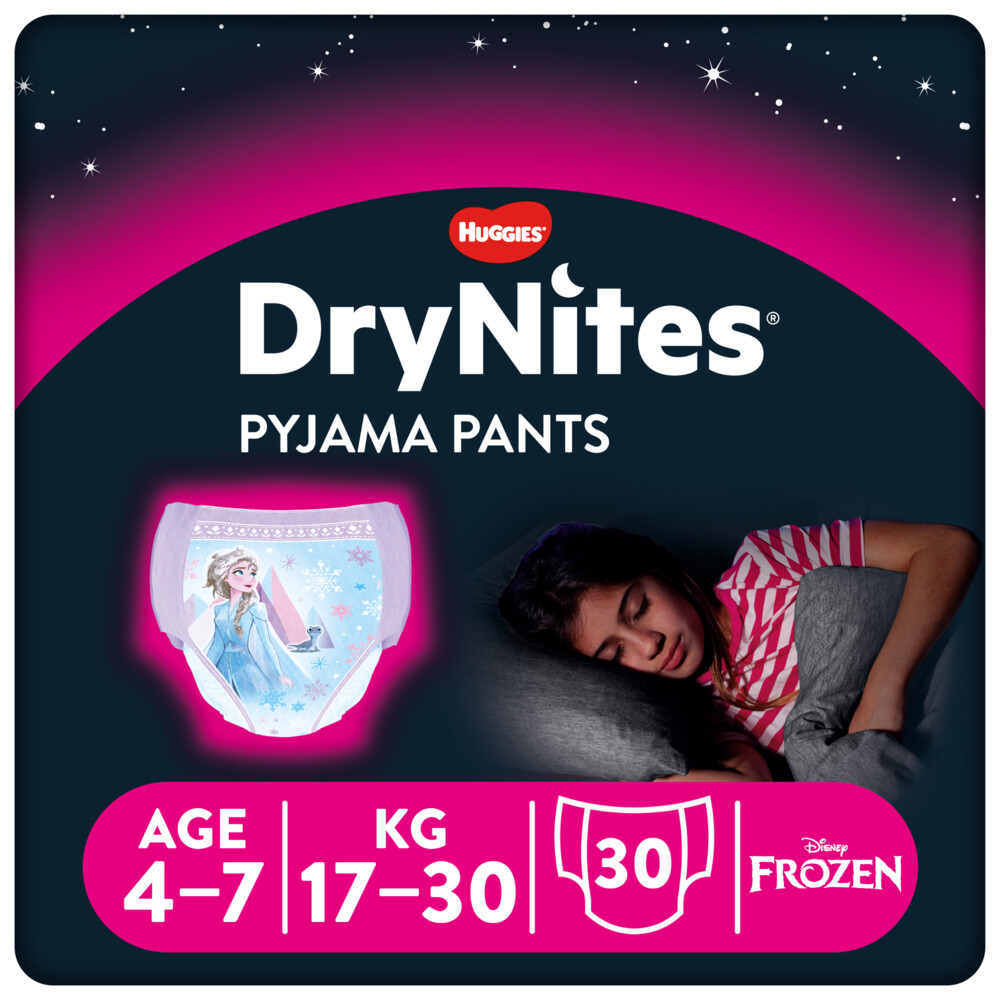 3x DryNites Absorberende Luierbroekjes Girl 4-7 jaar10 stuks