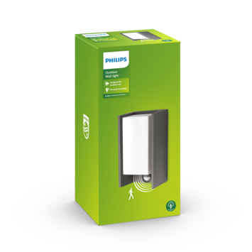 Philips buitenlamp Bridge antraciet met bewegingssensor