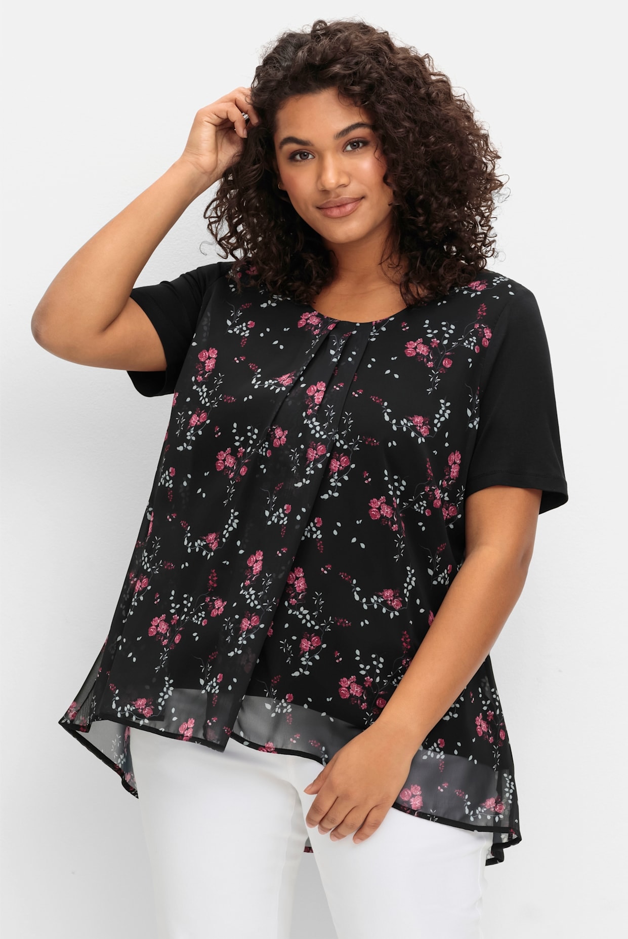 Sheego Blusenshirt »Blusenshirt«, 1 Stk.