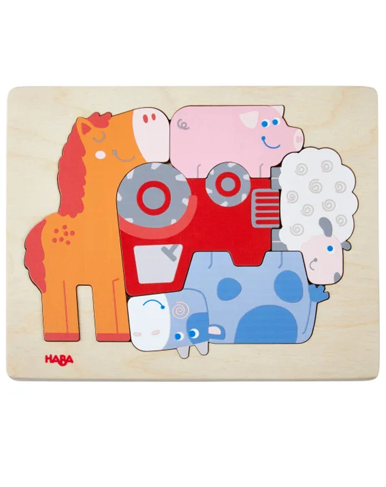 Holz-Puzzle TIERISCH WAS LOS 5-teilig