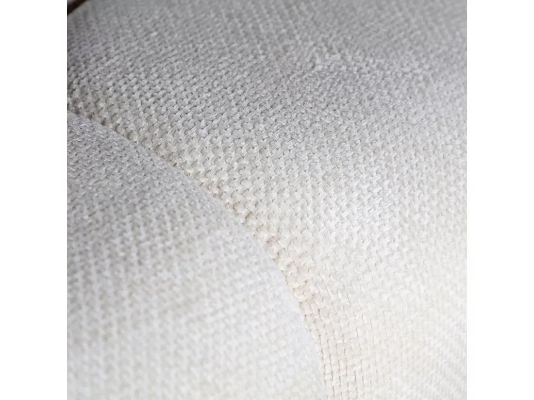 Repose- pied en polyester blanc cassé en 93x54x40 cm
