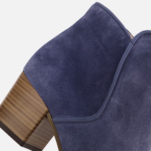 Gabor Enkellaarsjes blauw Suede