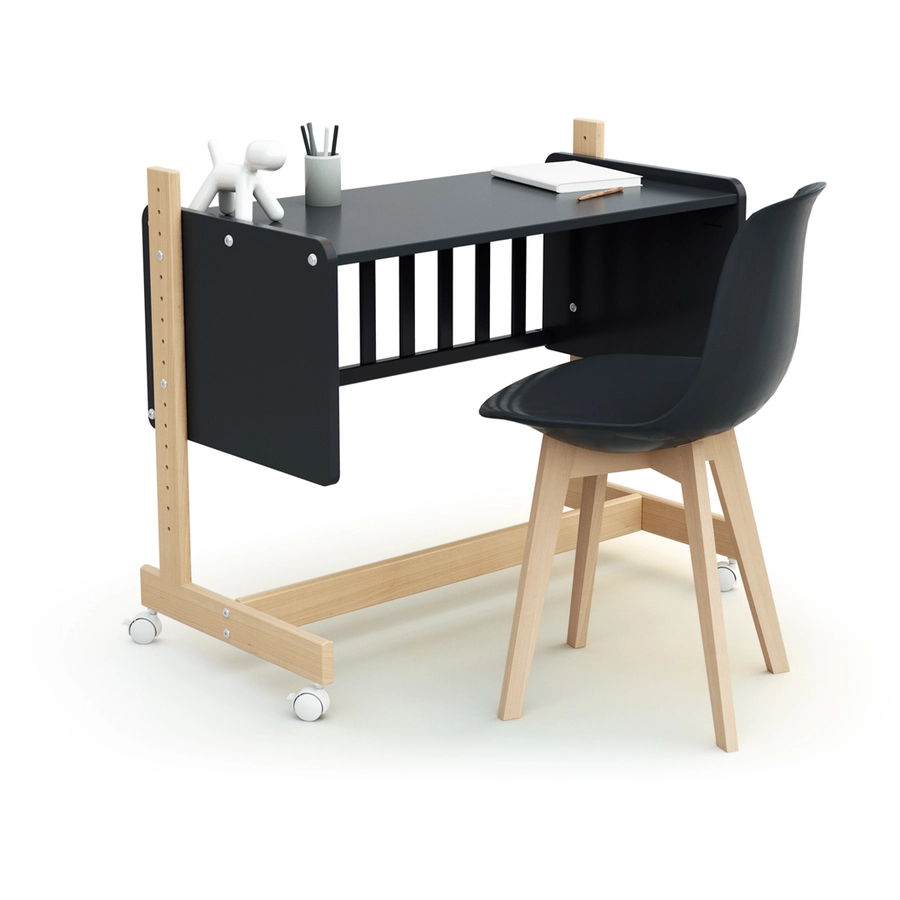 AT4  Wiege Cododo CONFORT graphit mit Buche 40 x 80 cm