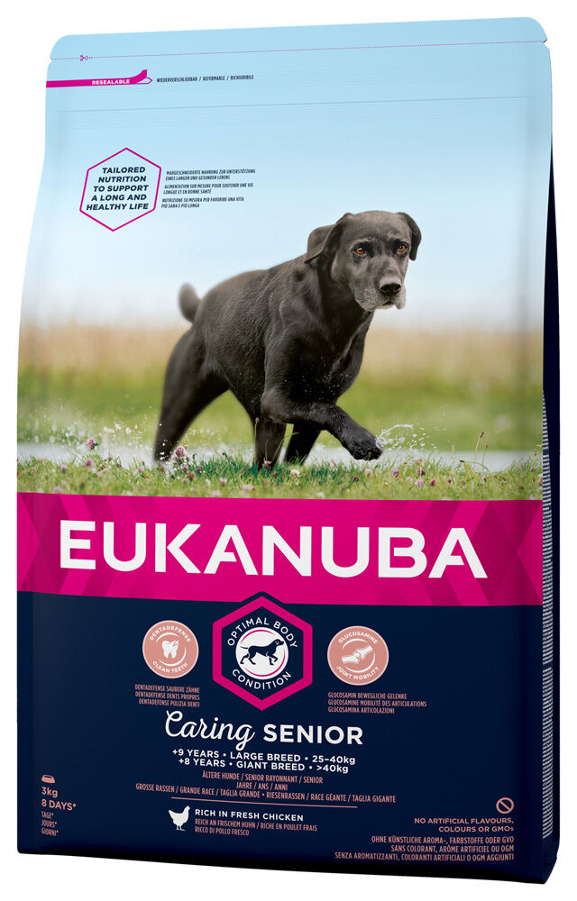 Eukanuba Caring Senior Large Breed - Hondenvoer - 3 Kilogram - kip