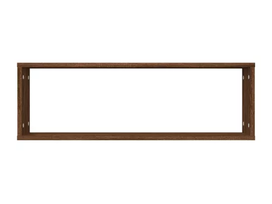 Étagères murales cubiques 4 pcs Chêne marron 80x15x26,5 cm