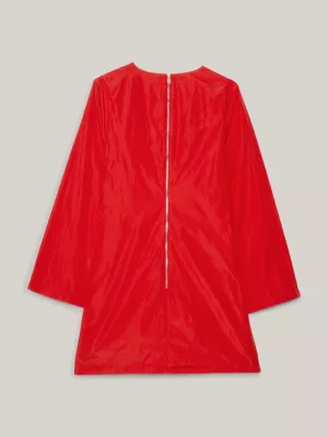 Vestido curto de tafetá festivo Tommy Hilfiger x