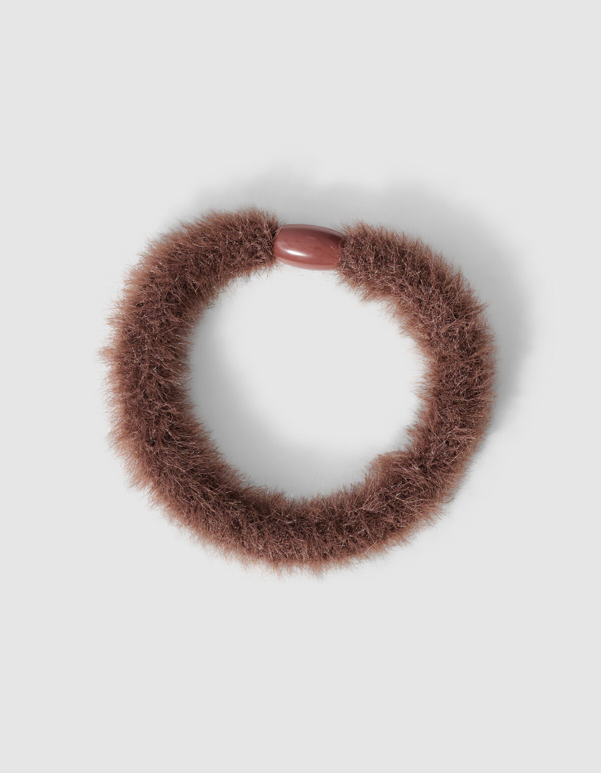 Furry Haarelastiek Donkerbruin