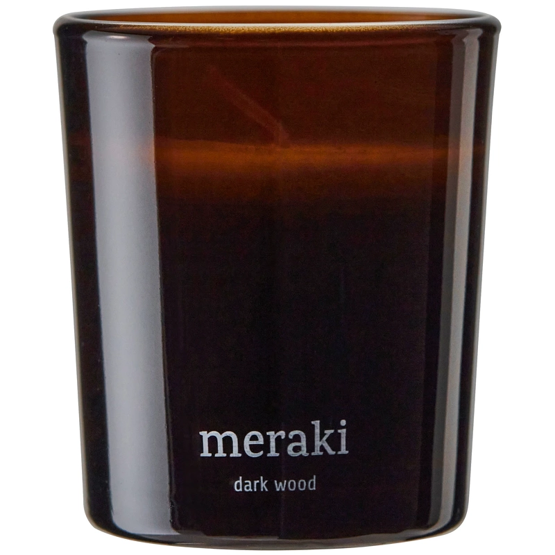 Meraki Scented Candle 2 x 60 gr. - Dark Wood