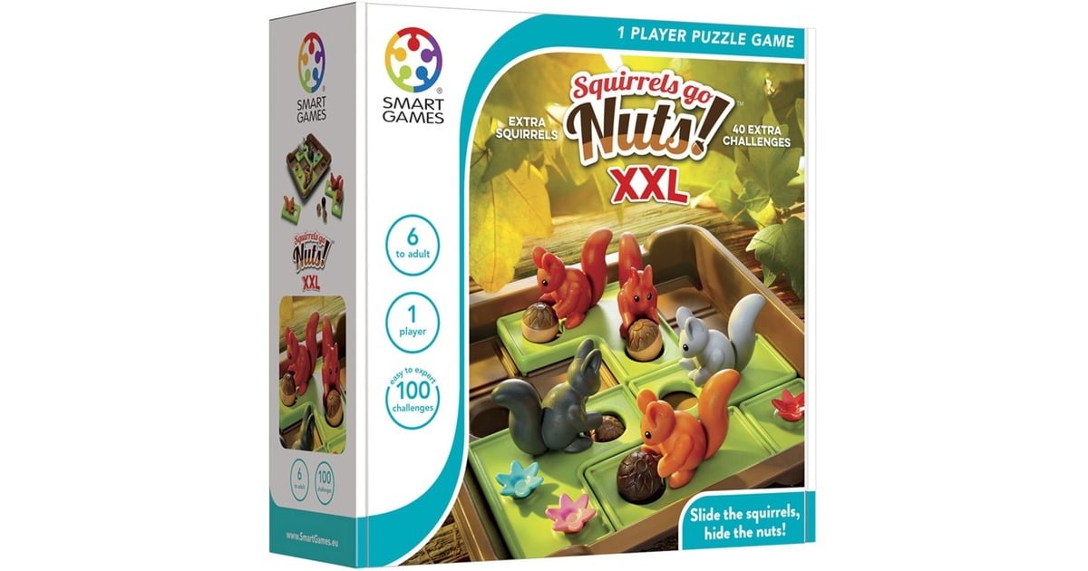 SmartGamesSquirrels Go Nuts! XXL Denkspel  (Nederlands, 1 speler, Vanaf 6 jaar, 100 opdrachten)