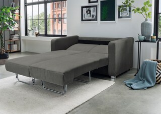 Schlafsofa Mia Grau/Braun ca. 159 x 88 x 87 cm