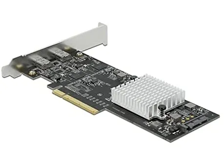 Delock PCI Express x8 Karte zu 2 x extern SuperSpeed USB 20 Gbps (USB 3.2 Gen 2x2) USB Type-C™ Buchse