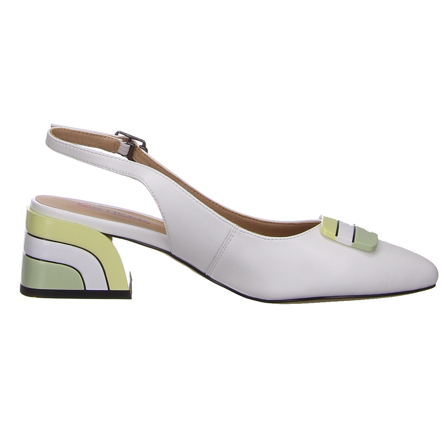 HBH Slingpumps weiß weiss/weiss kombi
