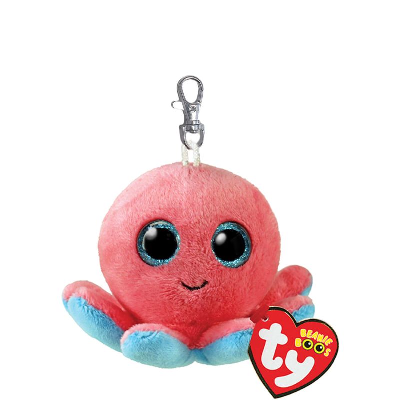 Porte-clés peluche Beanie Boo's 6.5 cm Sheldon la pieuvre