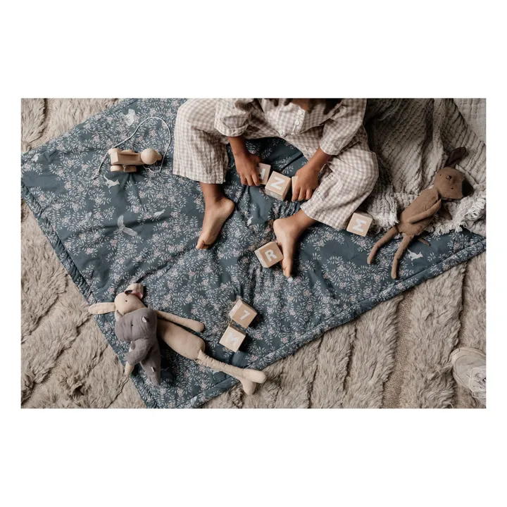garbo&friends Couverture Fauna en percale de coton | Bleu
