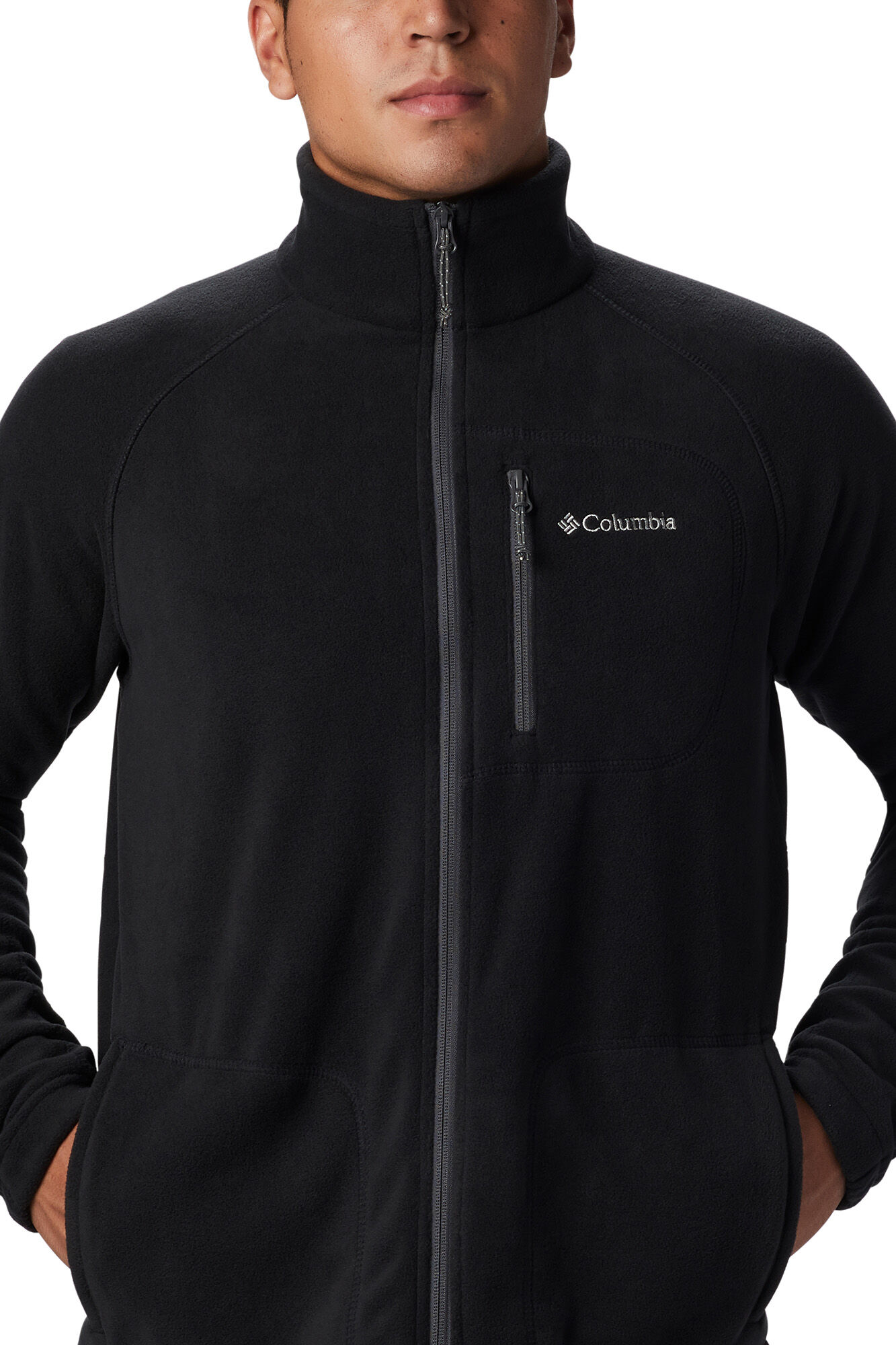 Casaco de lã polar Columbia Fast Trek™ com zíper - Preto