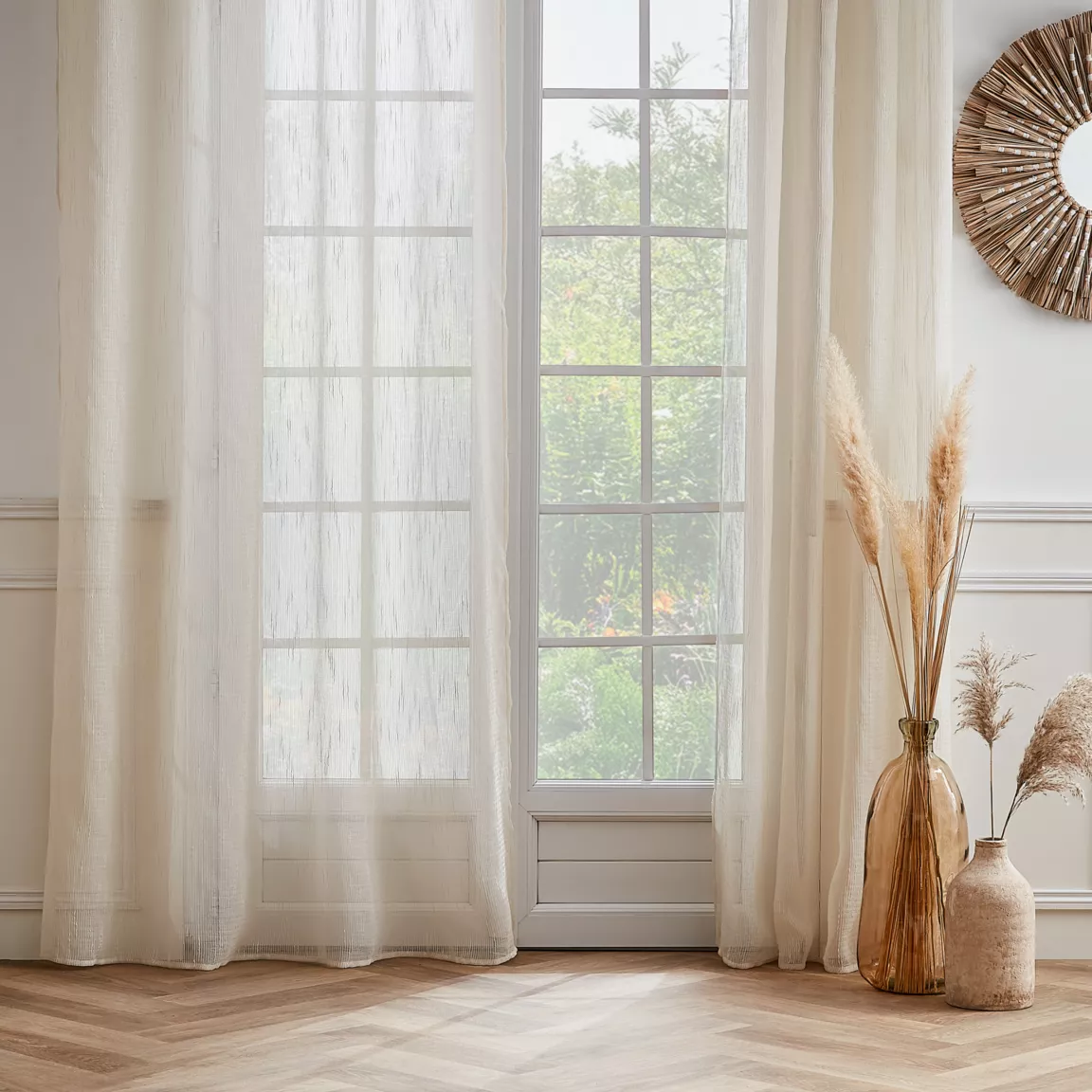 Voilage galon fronceur (140 x 240 cm) Raphaël Beige