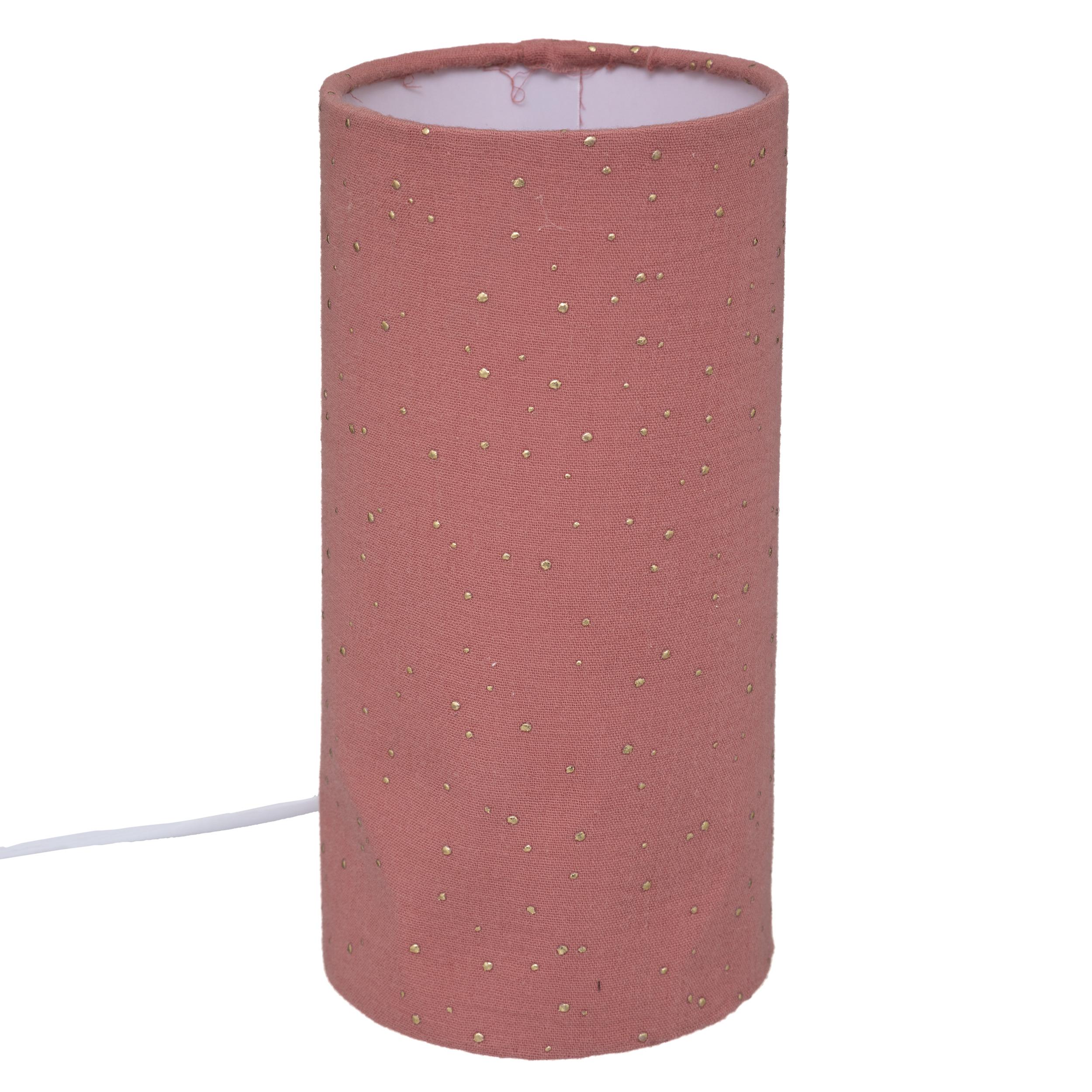 LAMPE GAZE COTON TERRACOTTA