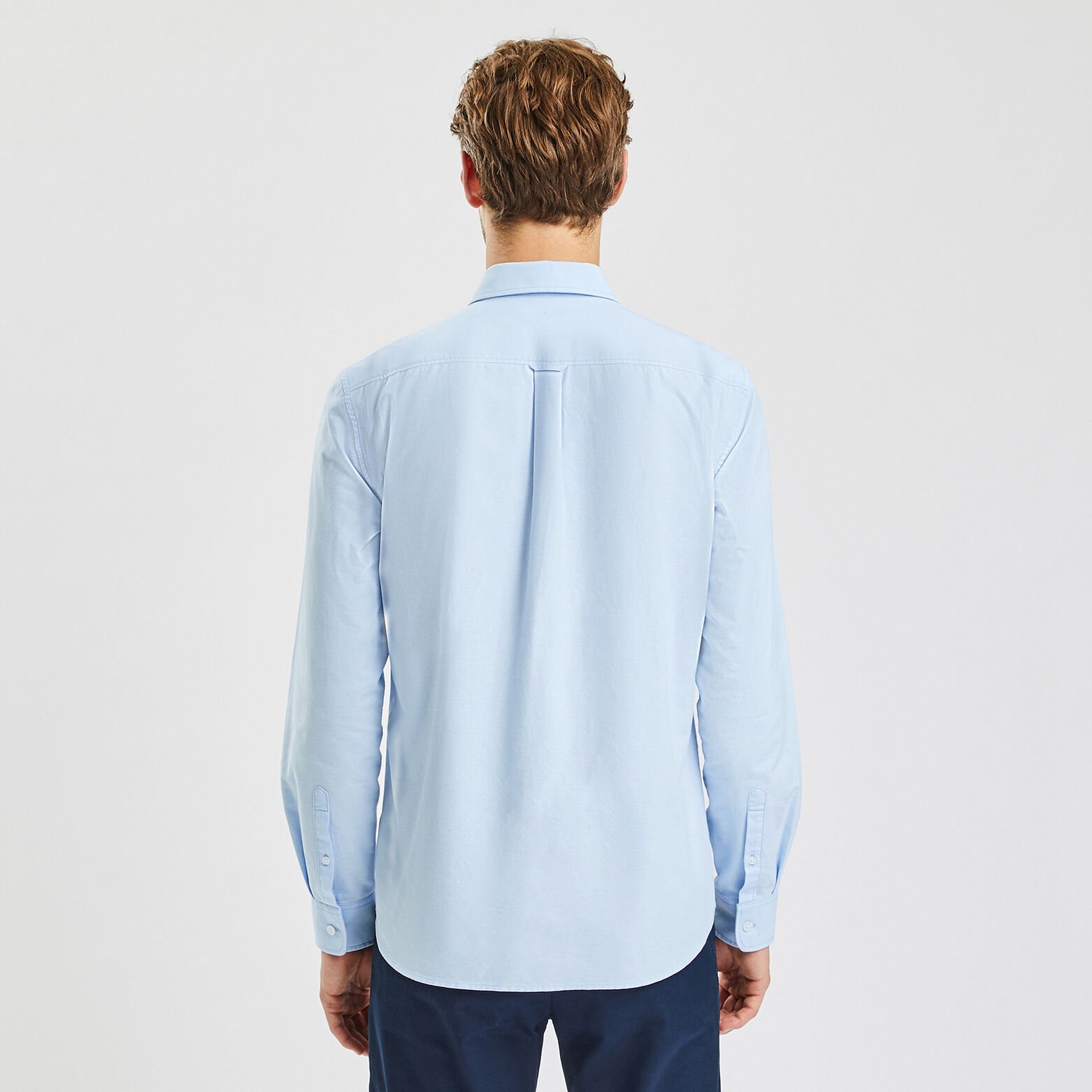 Chemise slim oxford unie coton recyclé Bleu clair