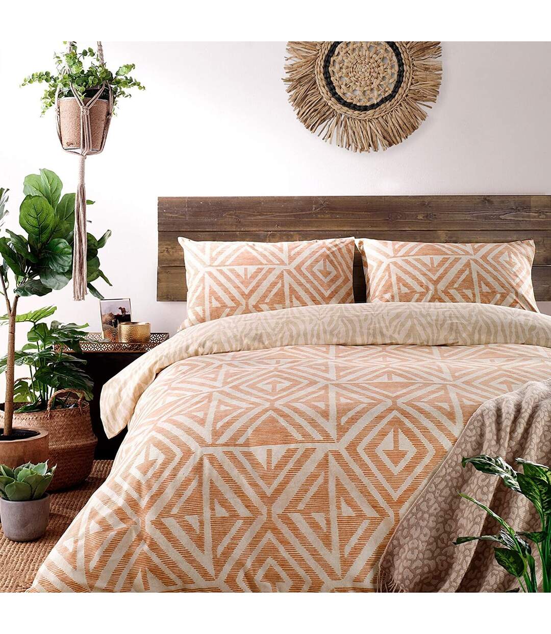 Furn - Parure de lit TANZA GLOBAL (Terre cuite) - UTRV2142