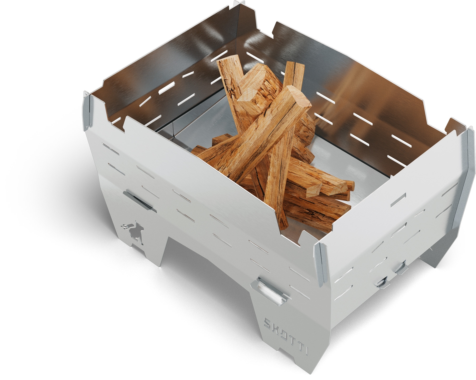 Skotti Tischgrill Mini für Holz / Gas / Holzkohle