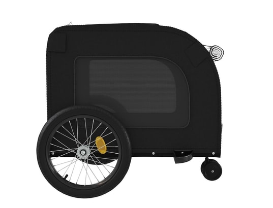 VIDAXL - Remorque de vélo pour animaux de compagnie noir