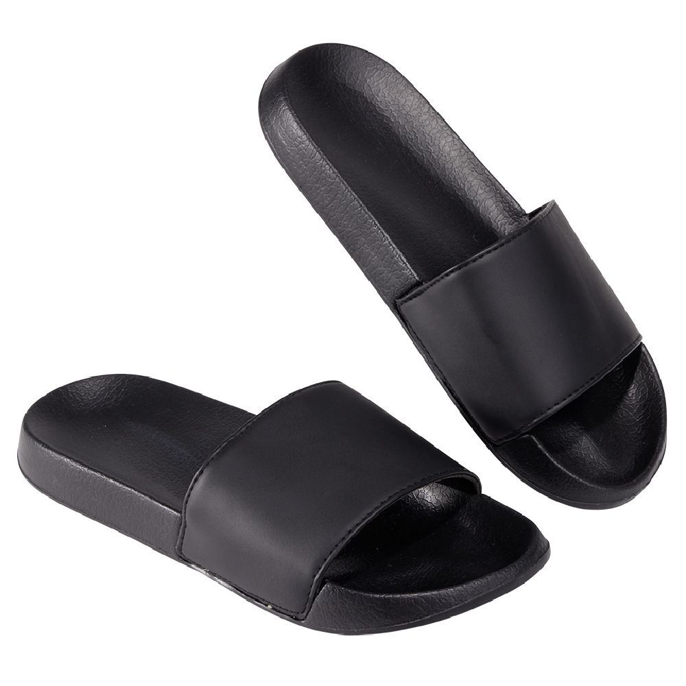 Sandales claquettes plastique noir uni T42/43