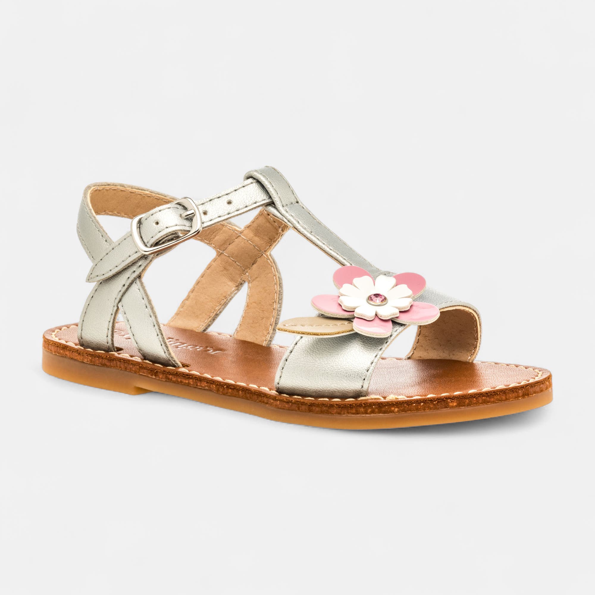 Nu-pieds Fille argent