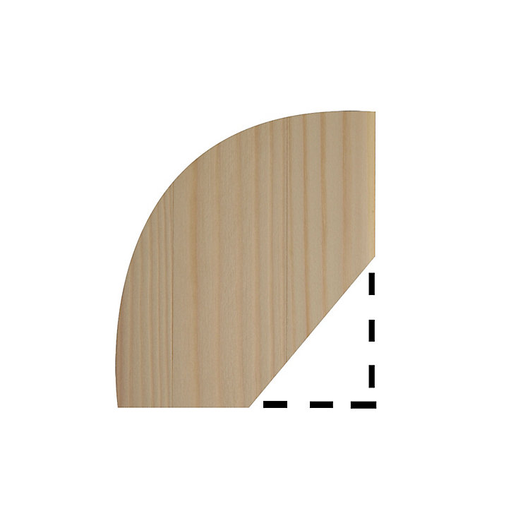 Quart de rond raboté pin 12 x 12 mm L.2,4 m