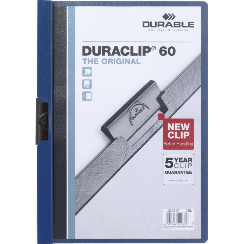 Chemise de présentation à clip DURABLE - Sachet de 5